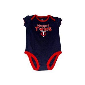 Minnesota Twins Baby Bodysuit  18M MLB Genuine Merchandise Navy/Red Cotton